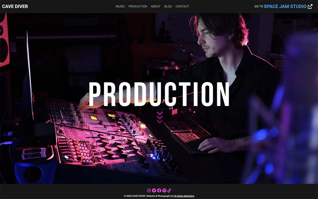 CAVE DIVER production page fallback