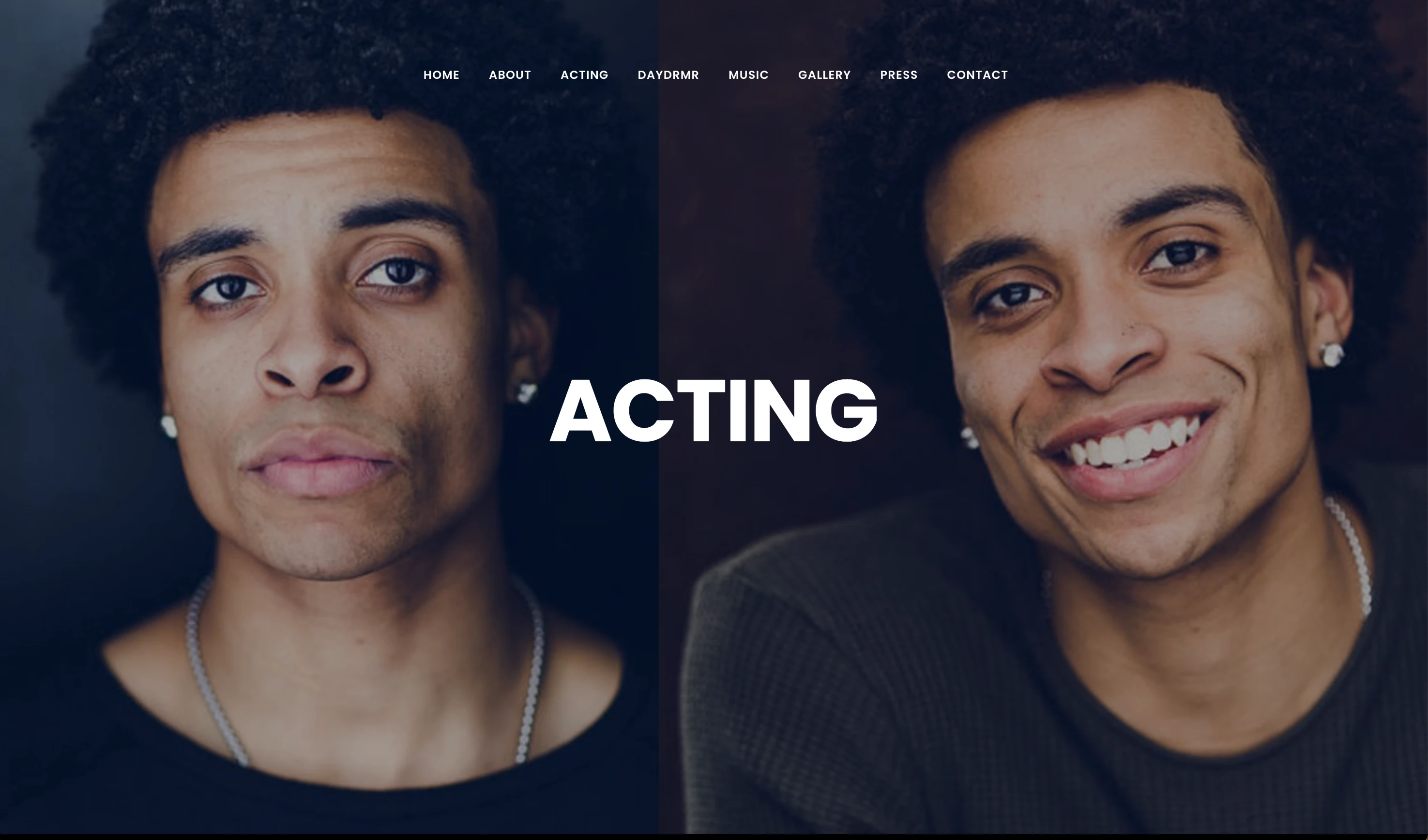 Jamaal Acting Page Header
